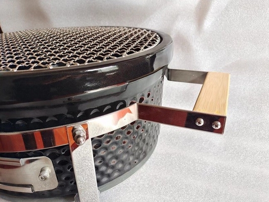 Articolo da cucina ceramico di acciaio inossidabile del BARBECUE della griglia di Kamado del nero della Tabella