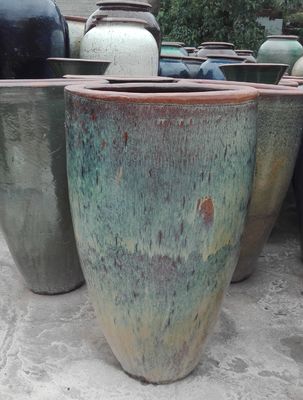 Archaize i vasi all'aperto rustici della pianta del lavoro manuale 56cmx98cm