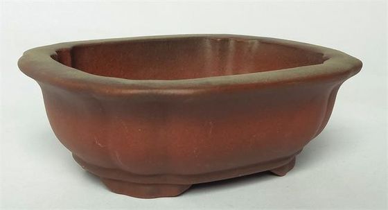 Vasi di Mini Purple Clay Ceramic Indoor, vasi ceramici dei bonsai del quadrato