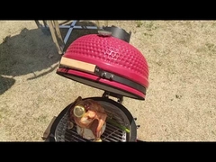 Glassa bianca a 22 pollici Compleet 57*65cm della cerniera del carbone della griglia urbana speciale di Kamado