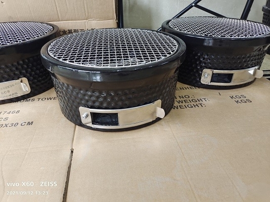 ARROSTISCA COL BARBECUE il carbone ceramico della griglia 330MM della Tabella di Kamado