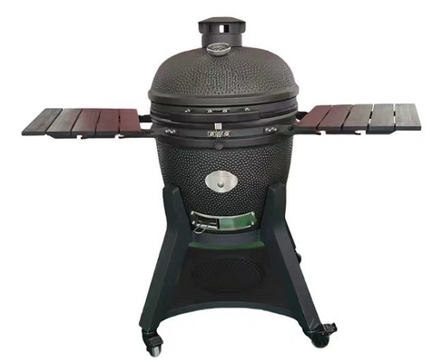 Carbone di legna 22 pollici di ceramica di disegno di punto Kamado griglie con pietra pizza nera
