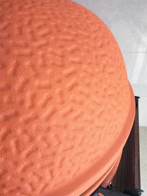 Griglia ceramica lustrata arancio rotonda del BARBECUE 54.6cm Kamado